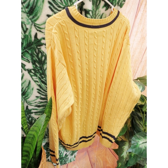 Sold 🌻 Vintage cozy chunky varsity knit oversized sweater ✨ - Picture 5 of 7